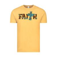 Vintage Mustard faith thanksgiving cross Vintage Tee - AdoDesignShop