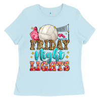Baby Blue friday night lights volleyball Ladies Tee - Zillion Design Studio