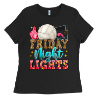Black friday night lights volleyball Ladies Tee - Zillion Design Studio