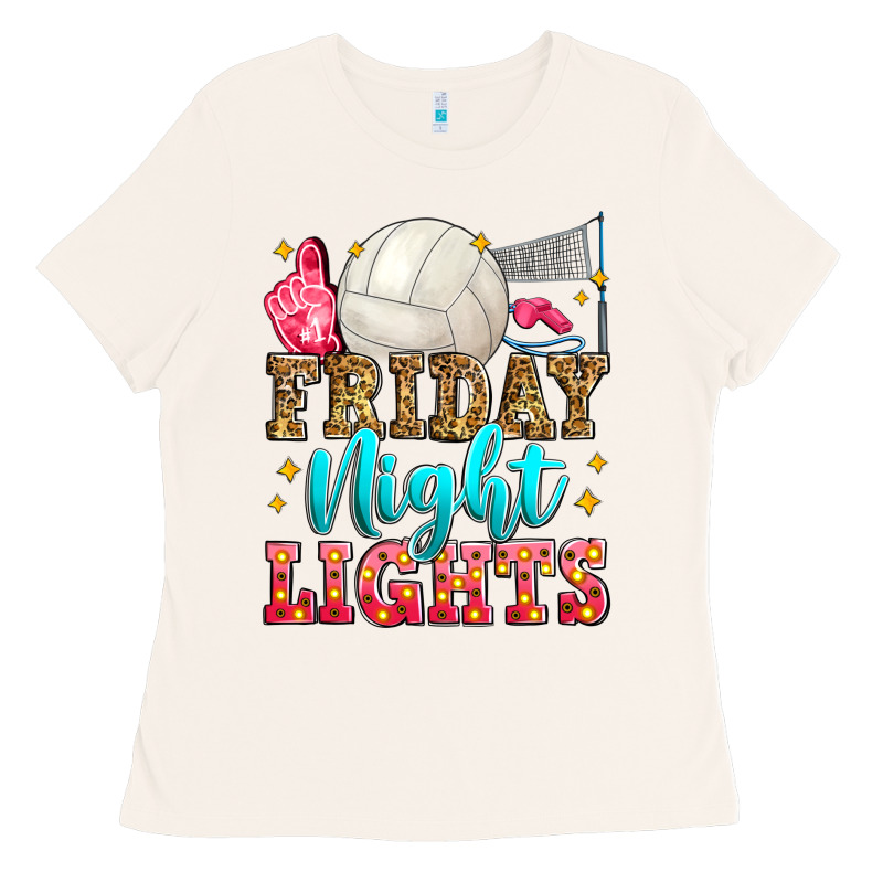 Friday Night Lights Volleyball Ladies Tee by Zillion Design Studio | Teevron
