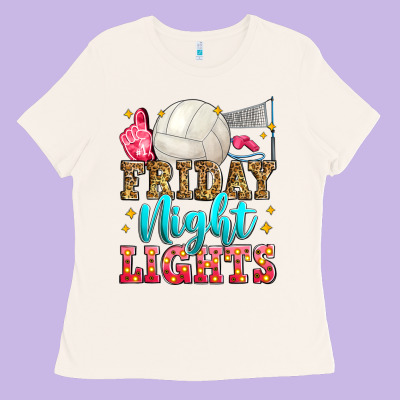 Friday Night Lights Volleyball Ladies Tee Designed By Zillion Design Studio