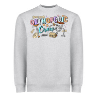 Heather Grey orthopedic crew Heavyweight Sweatshirt - MaliasSmallBusiness