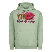 Pigment Oil Green you blow me away olivia Urban Hoodie - OliviaCreatesArt