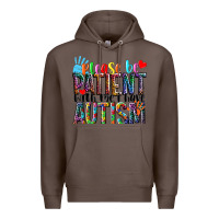 Coffee Please be patient with me i have Autism Premium Hoodie - NancyCooperArtShop