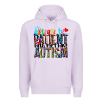 Lilac Please be patient with me i have Autism Premium Hoodie - NancyCooperArtShop
