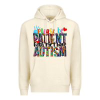 Sandshell Please be patient with me i have Autism Premium Hoodie - NancyCooperArtShop