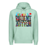 Seafoam Please be patient with me i have Autism Premium Hoodie - NancyCooperArtShop