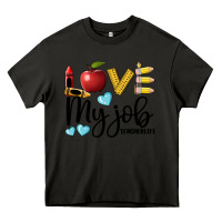 Asphalt love my job teacher life Heavy Core Tee - BarkalooDesign
