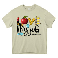 Mossy love my job teacher life Heavy Core Tee - BarkalooDesign