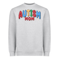 Heather Grey autism mom Heavyweight Sweatshirt - MaliasSmallBusiness
