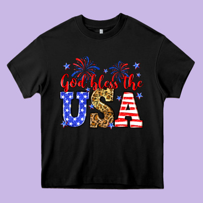 God Bless The Usa Heavy Core Tee Designed By Neo Western