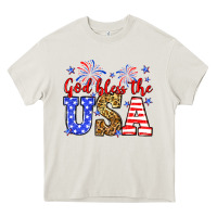 Cream God bless the USA Heavy Core Tee - Neo Western