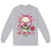 Moon Dust valentine's day skull Long Sleeve Tee - MaliasSmallBusiness