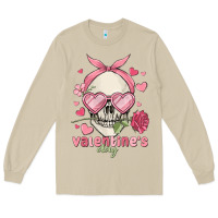 Mushroom valentine's day skull Long Sleeve Tee - MaliasSmallBusiness