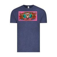 Western Baby Boer Goat Pink Flowers Serape Leopard Pink Glitter Patter Vintage Tee | Teevron