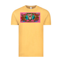 Vintage Mustard western baby boer goat pink flowers serape leopard pink glitter patter Vintage Tee - BarkalooDesign