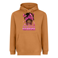 Meerkat afro messy bun breast cancer warrior Heavyweight Hoodie - texasbilliewilder