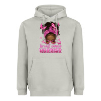 Moon Dust afro messy bun breast cancer warrior Heavyweight Hoodie - texasbilliewilder