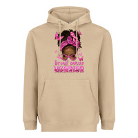 Mushroom afro messy bun breast cancer warrior Heavyweight Hoodie - texasbilliewilder