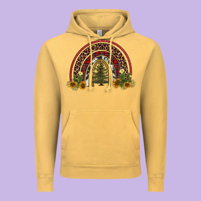 Rainbow Tree Vintage Hoodie Designed By Adodesignshop