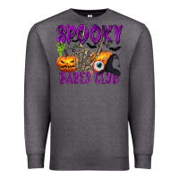 Charcoal Heather Spooky babes club Premium Sweatshirt - texasbilliewilder