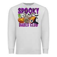 Dove Grey Spooky babes club Premium Sweatshirt - texasbilliewilder