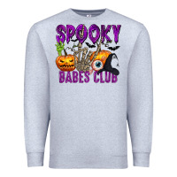 Heather Grey Spooky babes club Premium Sweatshirt - texasbilliewilder