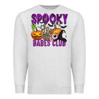 Oatmeal Heather Spooky babes club Premium Sweatshirt - texasbilliewilder