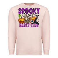 Pale Pink Spooky babes club Premium Sweatshirt - texasbilliewilder