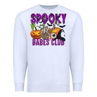 White Spooky babes club Premium Sweatshirt - texasbilliewilder