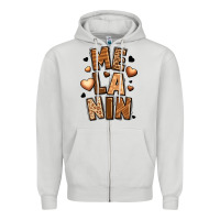 Dove Grey melanin Zipper Hoodie - LillyAllenDesigns