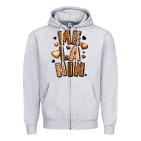 Heather Grey melanin Zipper Hoodie - LillyAllenDesigns