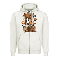 Oatmeal Heather melanin Zipper Hoodie - LillyAllenDesigns