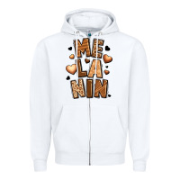 White melanin Zipper Hoodie - LillyAllenDesigns