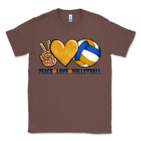 Chestnut peace love volleyball Classic Tee - AdoDesignShop