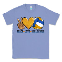 Colony Blue peace love volleyball Classic Tee - AdoDesignShop