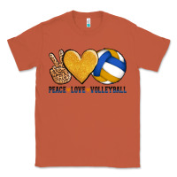 Copper peace love volleyball Classic Tee - AdoDesignShop