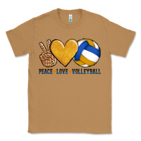 Toasted Coconut peace love volleyball Classic Tee - AdoDesignShop