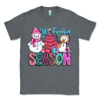 Charcoal Heather It's Freezin Season Classic Tee - CowhideDigitalArt