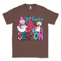 Chestnut It's Freezin Season Classic Tee - CowhideDigitalArt