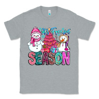 Heather Grey It's Freezin Season Classic Tee - CowhideDigitalArt