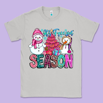 It's Freezin Season Classic Tee Designed By Cowhidedigitalart