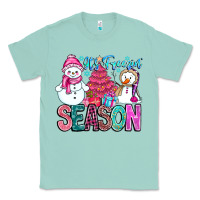 Seafoam It's Freezin Season Classic Tee - CowhideDigitalArt