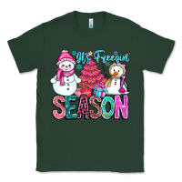 Sports Green It's Freezin Season Classic Tee - CowhideDigitalArt