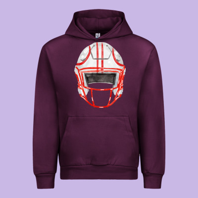 Football Helmet Fa Element Urban Hoodie Designed By Fadigitalartstudio