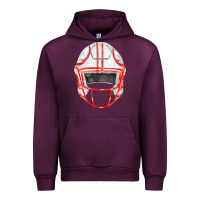Mauve Wine football helmet fa element Urban Hoodie - FaDigitalArtStudio
