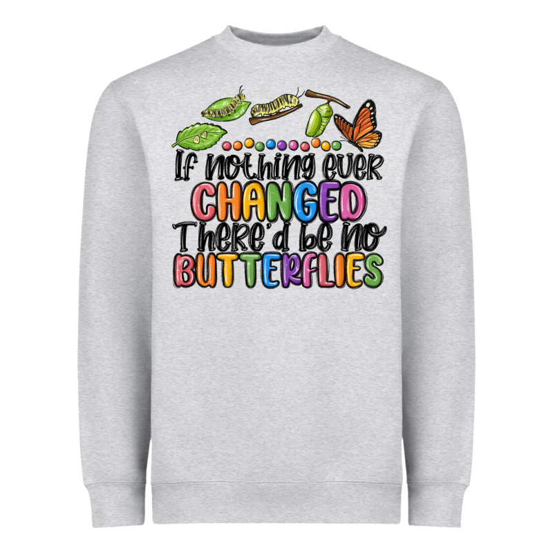 If Nothing Ever Changed Thered Be No Butterflies Heavyweight Sweatshirt by MaliasSmallBusiness | Teevron