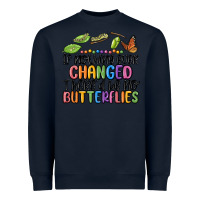 Navy if nothing ever changed thered be no butterflies Heavyweight Sweatshirt - MaliasSmallBusiness