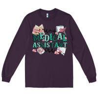 Plum in my medical assistant era Long Sleeve Tee - MaliasSmallBusiness