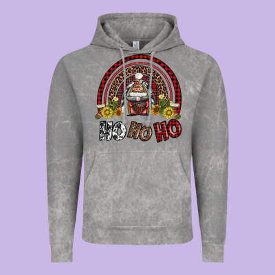 Rainbow And Hohoho With Gnome Vintage Hoodie Designed By Adodesignshop